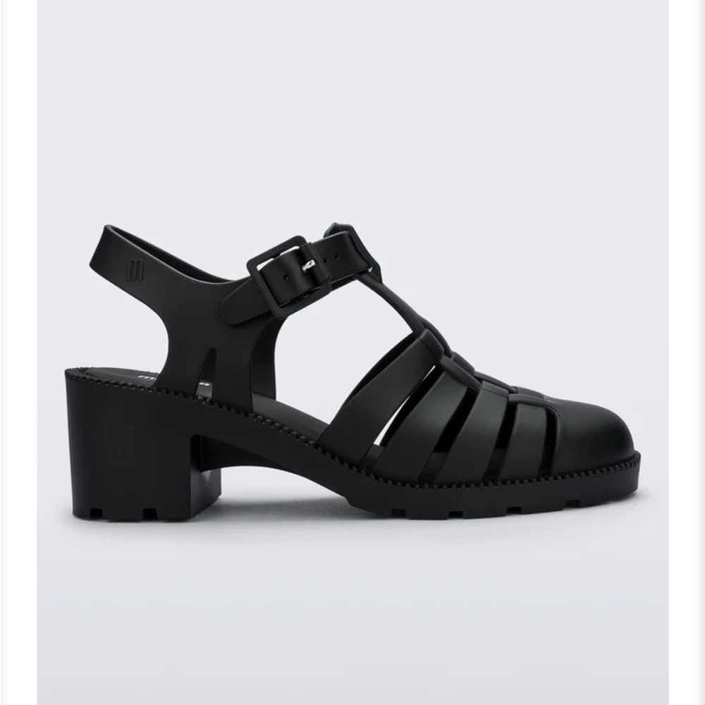 Melissa Black Possession Jelly Heels Jelly Shoes - Picture 3 of 8